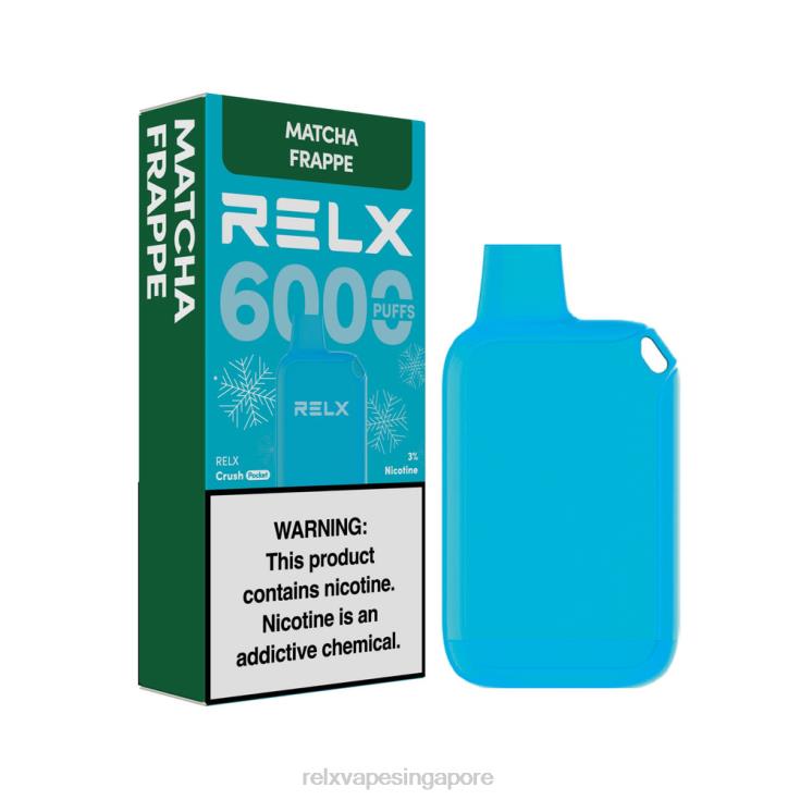 Relx Flavors Pods B6X6D17 RELX Crush Pocket 6000 Icy Matcha Frappe