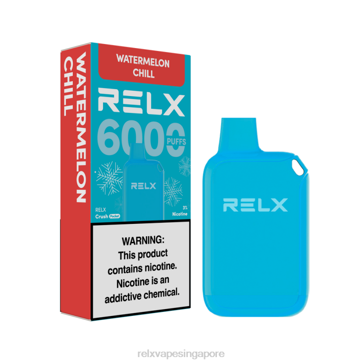 Relx Online Shop B6X6D24 RELX Crush Pocket 6000 Icy Watermelon Chill