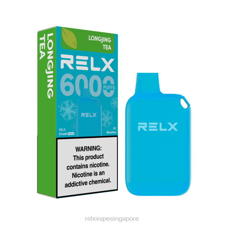 Relx Pods For Sale B6X6D9 RELX Crush Pocket 6000 Icy LongJing Tea