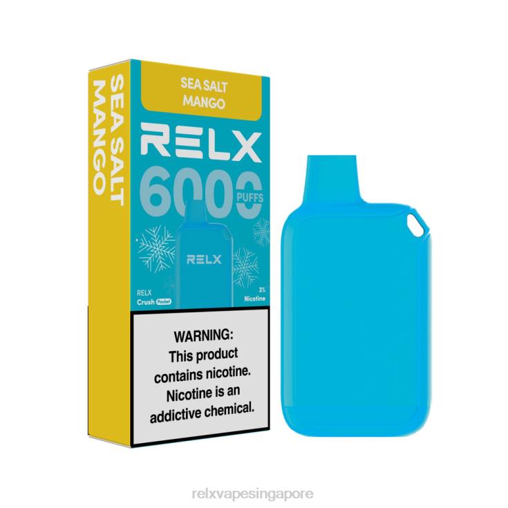 Relx Sg B6X6D13 RELX Crush Pocket 6000 Icy Sea Salt Mango