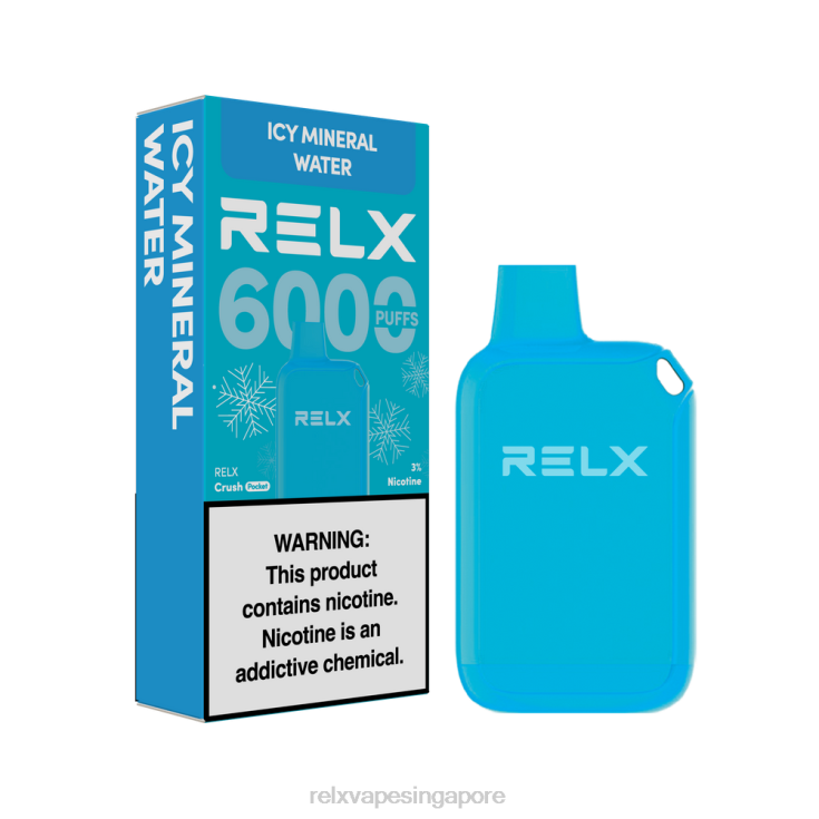 Relx Sg B6X6D23 RELX Crush Pocket 6000 Icy Icy Mineral Water