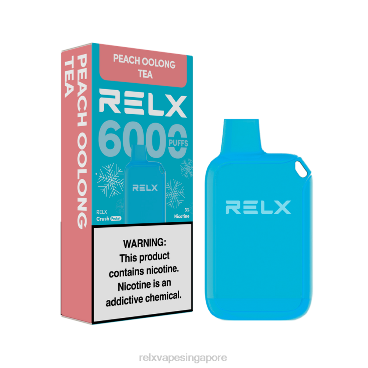 Relx Store B6X6D10 RELX Crush Pocket 6000 Icy Peach Oolong Tea