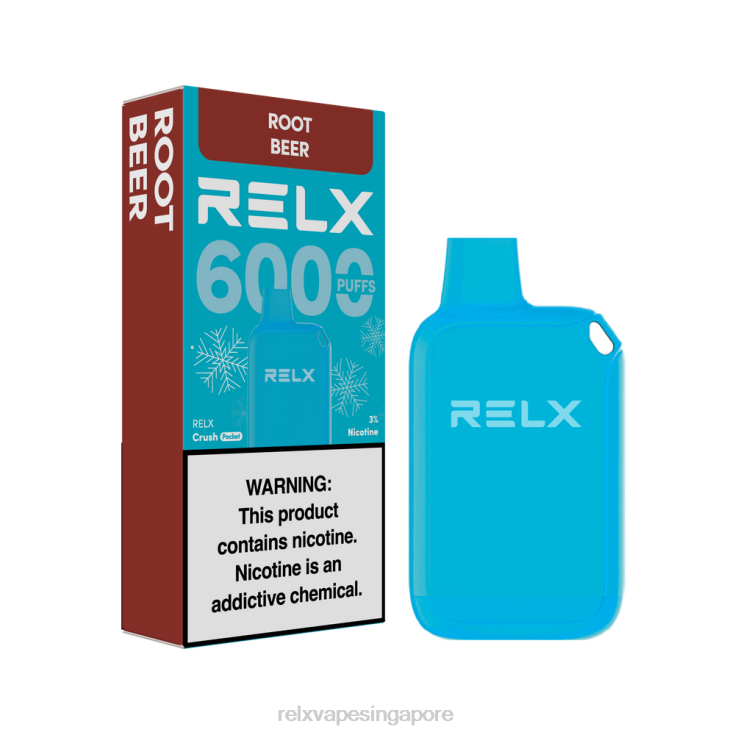 Relx Store B6X6D20 RELX Crush Pocket 6000 Icy Root Beer