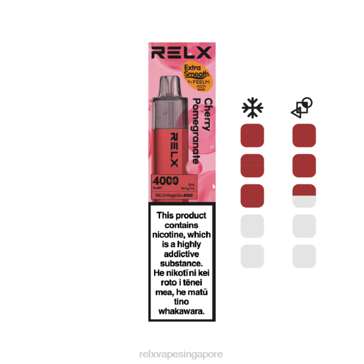Relx Best Seller B6X6D8 RELX MagicGo 4000 Disposable Vape Cherry Pomegranate