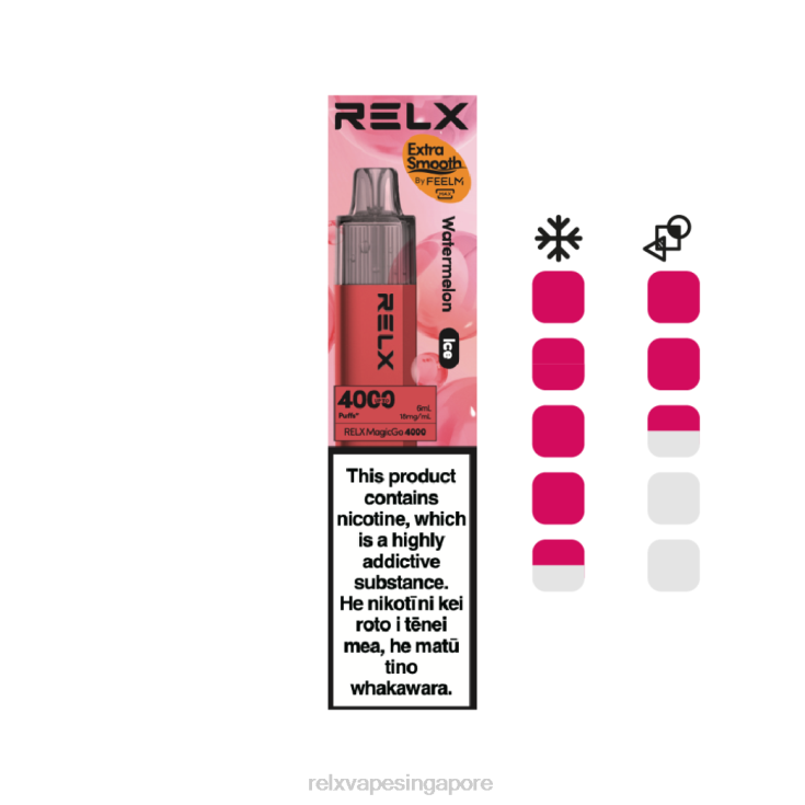 Relx Flavors Pods B6X6D7 RELX MagicGo 4000 Disposable Vape Watermelon (Ice)