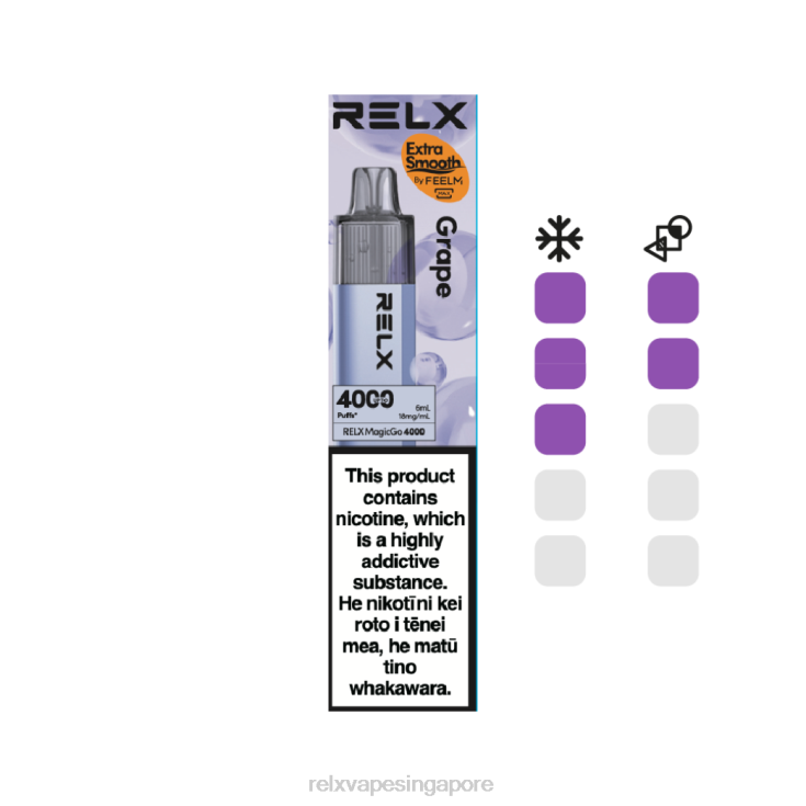 Relx Vape Online B6X6D6 RELX MagicGo 4000 Disposable Vape Grape