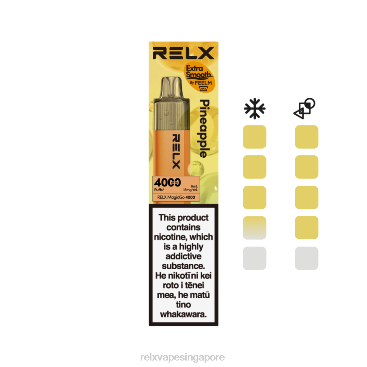 Relx Vape Singapore B6X6D1 RELX MagicGo 4000 Disposable Vape Pineapple