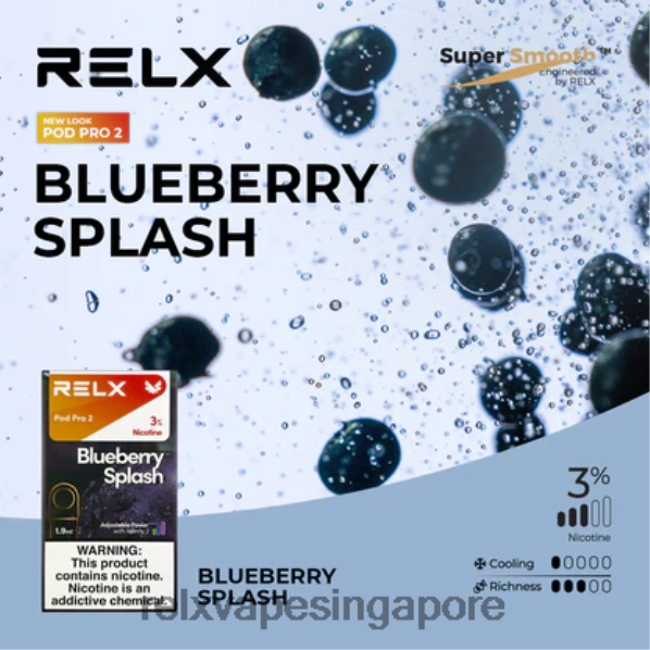 RELX Pod Pro 2 - 3 Pods Blueberry 2PHL290 - Relx Wholesale