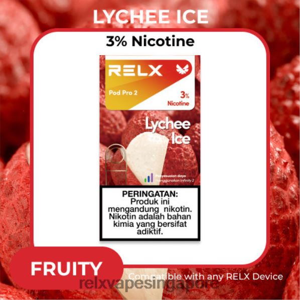 RELX Pod Pro 2 - 3 Pods Lychee Ice 2PHL2103 - Relx Seri Begawan
