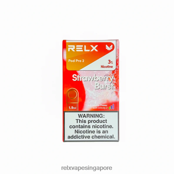 RELX Pod Pro 2 - 3 Pods Strawberry 2PHL2105 - Relx Vape Flavour