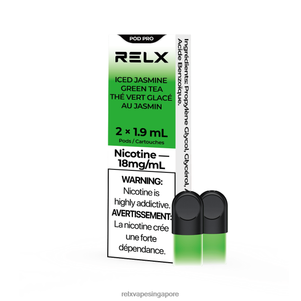 RELX Pod Pro - 2 Pods Iced Jasmine Green Tea 2PHL213 - Relx Vape Brunei