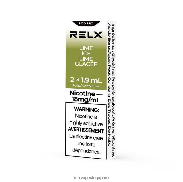 RELX Pod Pro - 2 Pods Lime Ice 2PHL224 - Relx Vape Flavour