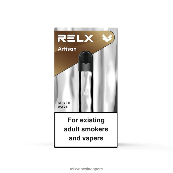 RELX Metal Artisan Device Silver Wave 2PHL265 - Relx Vape Flavour